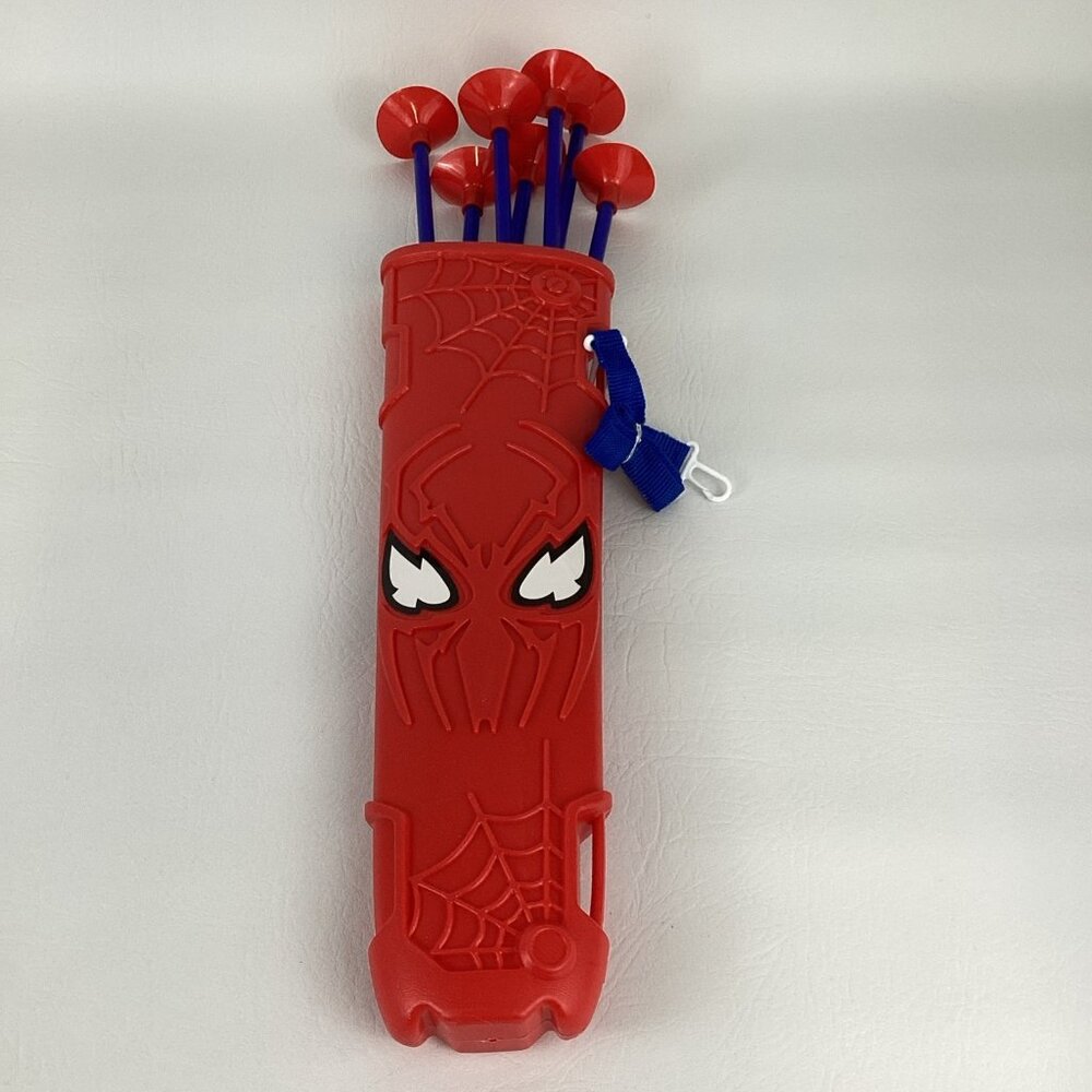 Marvel Spider-Man Bow Arrow Set Archery Toy Spider Quiver Suction Cup Arrows - Picture 7 of 8